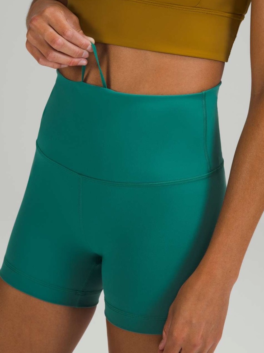 Lululemon Wunder Train High-Rise Short 4" - Teal Lagoon
